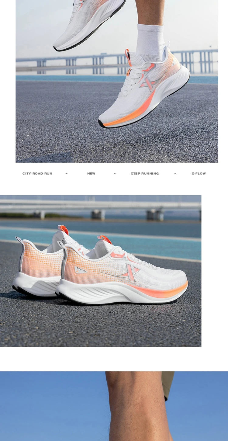 Xtep Light Wing 3 Running Shoes for Men 2025 Summer Fashion Cushion Shock Absorption Lightweight Advanced Sneakers 875219110034