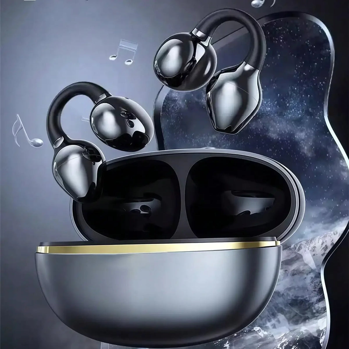 Écouteurs Bluetooth sans fil, écouteurs supra-auriculaires Bluetooth, créent un joint passif pour une réponse des basses améliorée