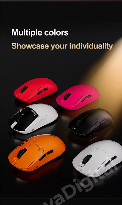 ATK Dragonfly A9 Ultimate Wireless Gaming Mouse, PAW3950 Ultra Sensor, 8KHz Polling Rate, Ultra Lightweight Ergonomic Gaming Mouse for FPS & Esports