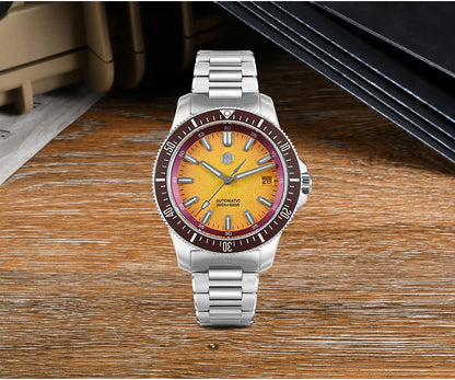 San Martin 2025 New Upgraded Version 40mm Dive Watch Men Original Design NH35 Automatic Mechanical Waterproof 200m SN0118