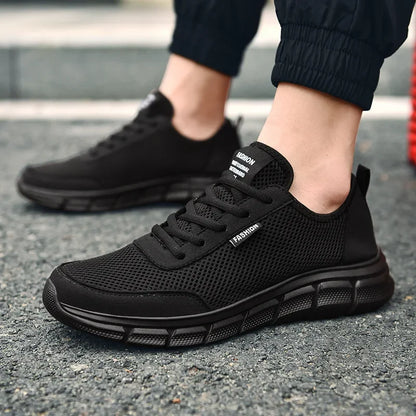 Zapatos de malla para hombre, zapatos casuales con cordones, zapatillas deportivas para hombre, calzado ligero y transpirable, zapatillas deportivas cómodas, zapatillas para hombre
