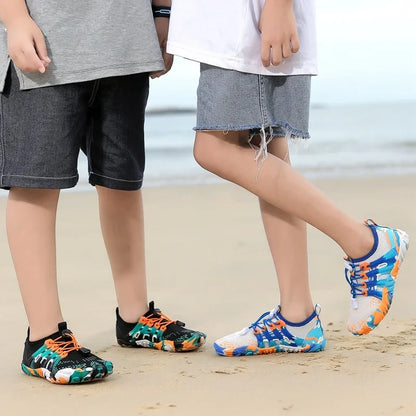 Unisex, gyorsan száradó, lélegző vízi cipő, mezítlábas strandcipő felnőtteknek és gyerekeknek, edzőtermi és szabadtéri edzéshez, méret: 28–46