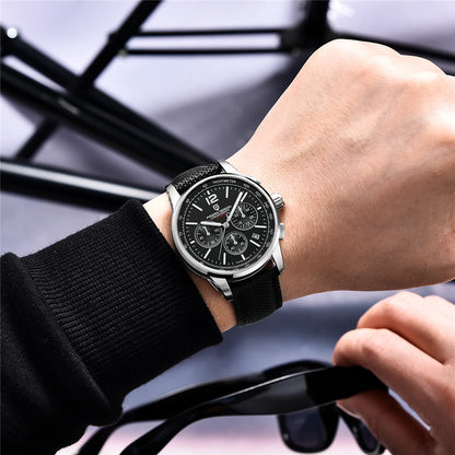 PAGANI DESIGN 2025 New Men Quartz Watches VK63 Fashion Casual 100M Water Resistant Sapphire Glass Stainless Steel Watches