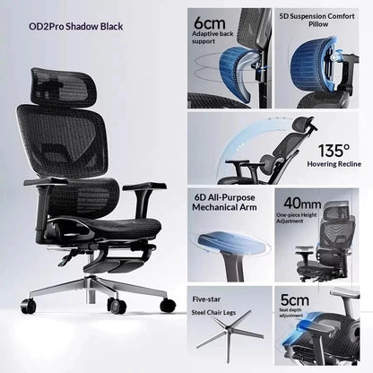 Office Mesh Chair Ergonomic Executive Computer Gaming Furniture Modern Swivel Rolling Adjustable Silla Gaming Ergonomic Chair