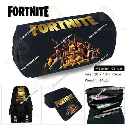 New Fortnite Pencil Case Cartoon Figure Printed Pencil Bags Cute Pencil Cases Boys School Supplies Children Birthday Gifts