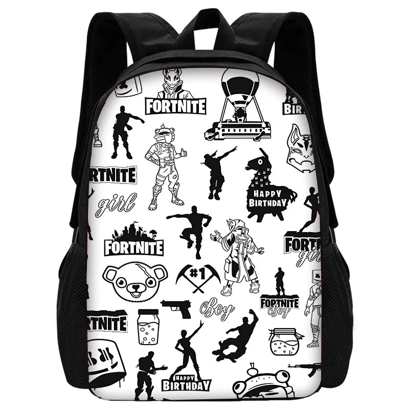 Hot Game FortniteS Kids Backpacks Boys and Girls Student Birthday Gift Child School Bags Unisex Camping Durable Rucksack
