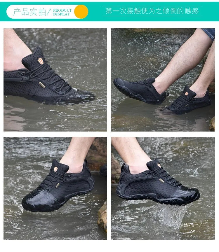 Plezalni čevlji za prosti čas za moške in ženske, superge, velike velikosti, pohodniški športni čevlji, odporni na obrabo, čevlji za pustolovske športe in brodenje