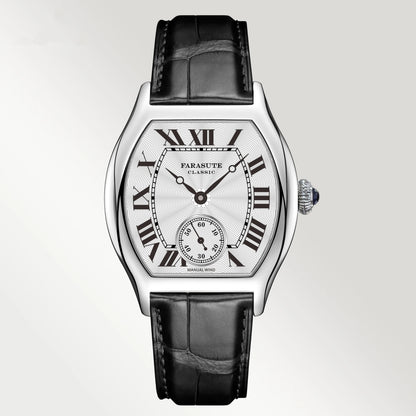 FARASUTE New Classic Hangzhou Customized Movement Manual Mechanical Watch Men's Sapphire Crystal Small Second 50m Waterproof Watch