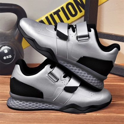 Weightlifting shoes, professional men and women powerlifting squat training shoes, hard sole gym shoes with stable heel, non-slip design