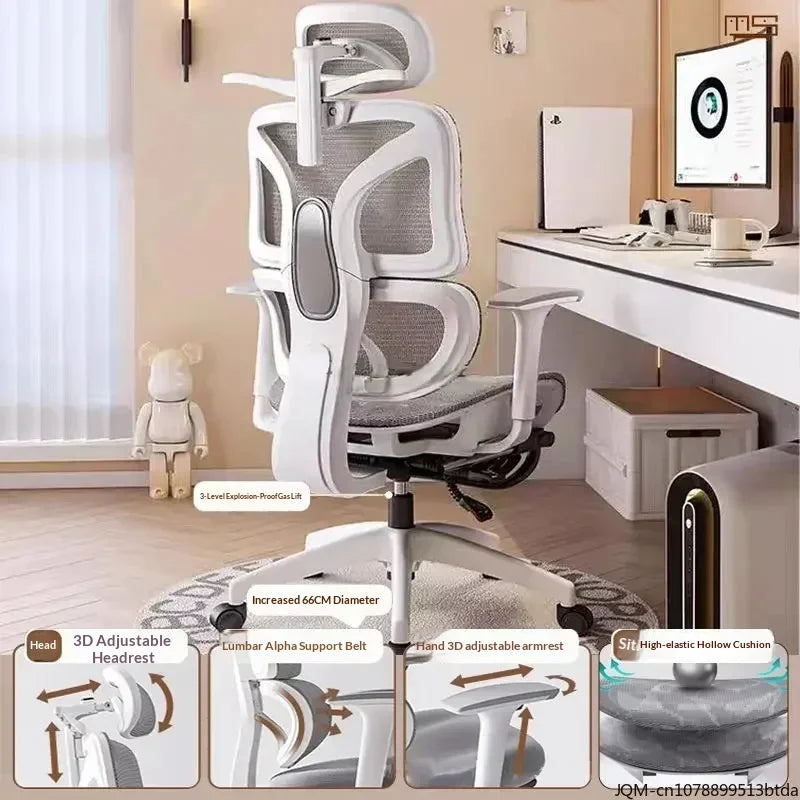 Comfortable Ergonomic Study Chair Waist Home Computer Relaxing Chair Office Chair High Back Ergonomic Chairs Office Furniture