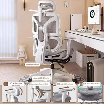 Comfortable Ergonomic Study Chair Waist Home Computer Relaxing Chair Office Chair High Back Ergonomic Chairs Office Furniture