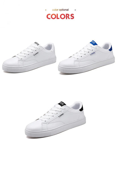 Men's Casual Skateboarding Shoes White Shoes Outdoors Leisure Sneakers Breathable Walking Shoes Flat Shoes Chaussure Homme 39-48
