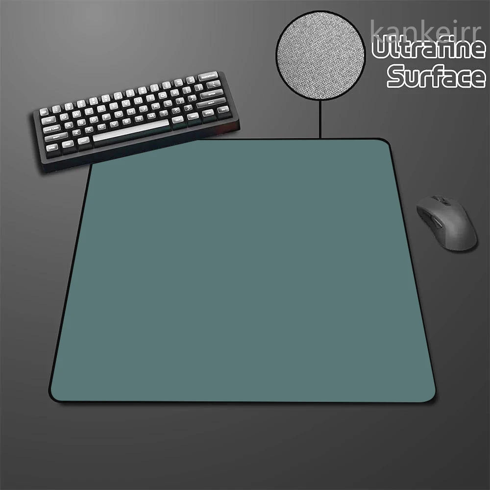 Alfombrilla de ratón Black Speed de color puro, alta elasticidad, base antideslizante, alfombrilla gaming premium para e-sports con superficie ultrafina, deskmat
