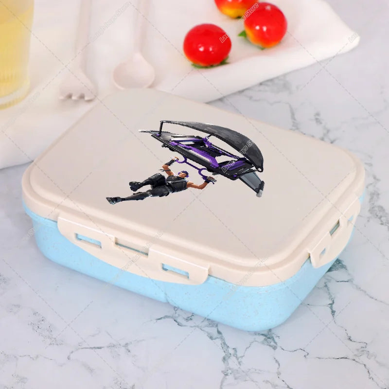 Fortnite Bento Lunch Box Anime Fortnite Food Storage Containers Kids School Picnic Lunchbox Office Dinner Case Gift 2025
