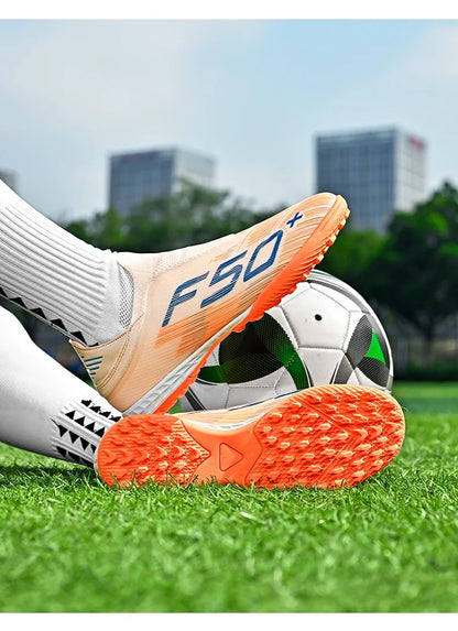 Nouvelles chaussures de football pour hommes, chaussures de soccer ultralégères, crampons, chaussures de futsal unisexes de haute qualité, vente chaude, baskets professionnelles TF/FG