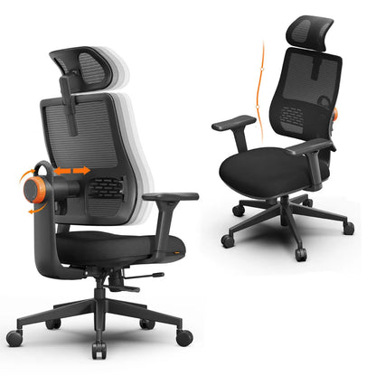 NEWTRAL MAGICH003 Ergonomic Office Chair, Auto-Following Backrest, Adaptive Lower Lumbar Support, Adjustable Headrest Seat Depth