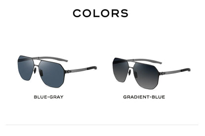 CAPONI Nylon Sunglasses For Men Super Elastic Bio-Steel Polarized Driving Sun Glasses UV400 Protect Brand Design Shades CP23017