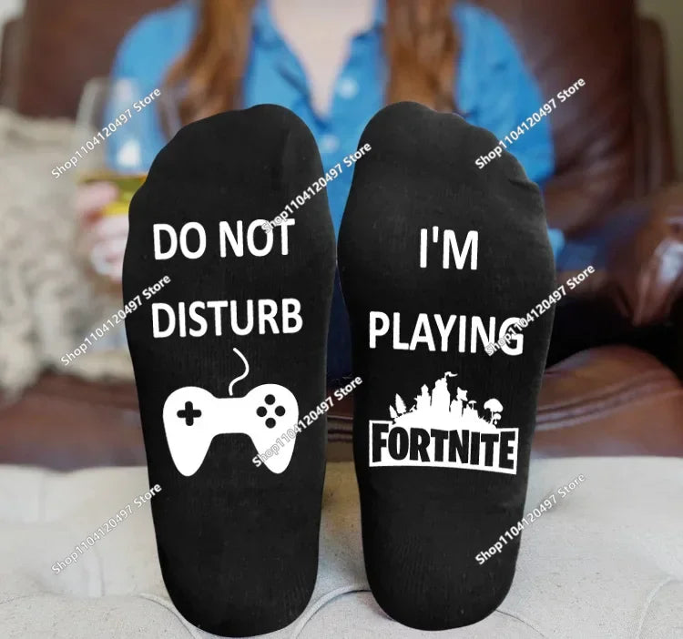 FORTNITE Sportsocken Sommer Schwarz Weiß Atmungsaktive Low-Cut-Socken No-Show Baumwolle Weiche Sport- und Freizeitsocken Kurz