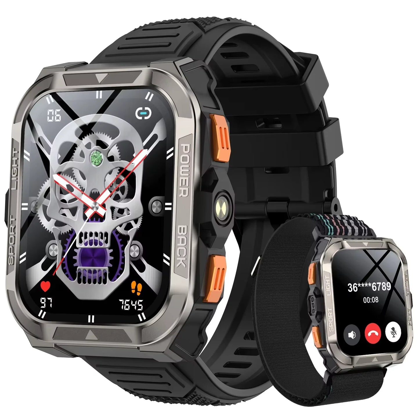Blackview W80 Pro AI GPT Smart Watch, Precise GPS, 900mAh Battery, 1.43" AMOLED, Flashlight, Waterproof Sport Watch Men & Women