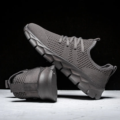 Zapatillas deportivas para hombre, ligeras y transpirables, para correr, para todas las estaciones, tallas grandes, clásicas, informales, deportivas, con suela gruesa, para caminar
