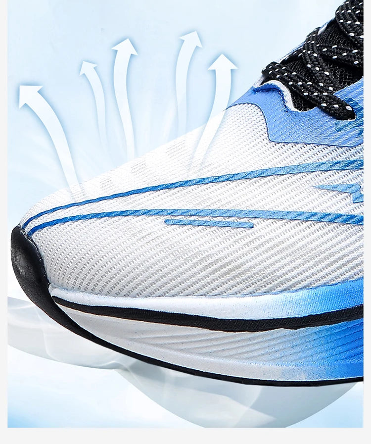 Brand Men's Carbon Plate Running Shoes Soft Cushion Shock Absorbing Sports Shoes Unisex Sneakers Light Anti-Slip Training Shoes