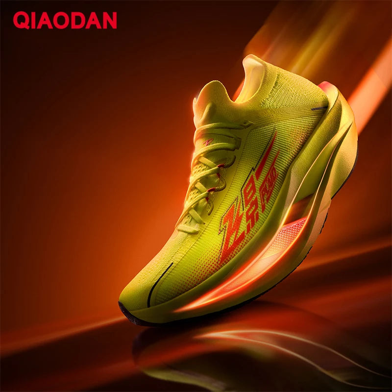 QIAODAN Feiying Plaid 3 Carbon Plate Men's Running Shoes 2026 Marathon Racing Sneakers Rebound Cushion Athletic Shoes QDB023262290