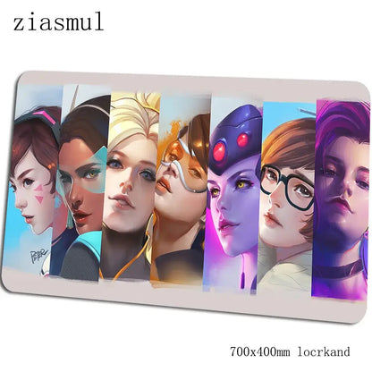 overwatch mouse pad Gorgeous Computer mat 70x40cm gaming mousepad large xl padmouse keyboard games pc gamer desk
