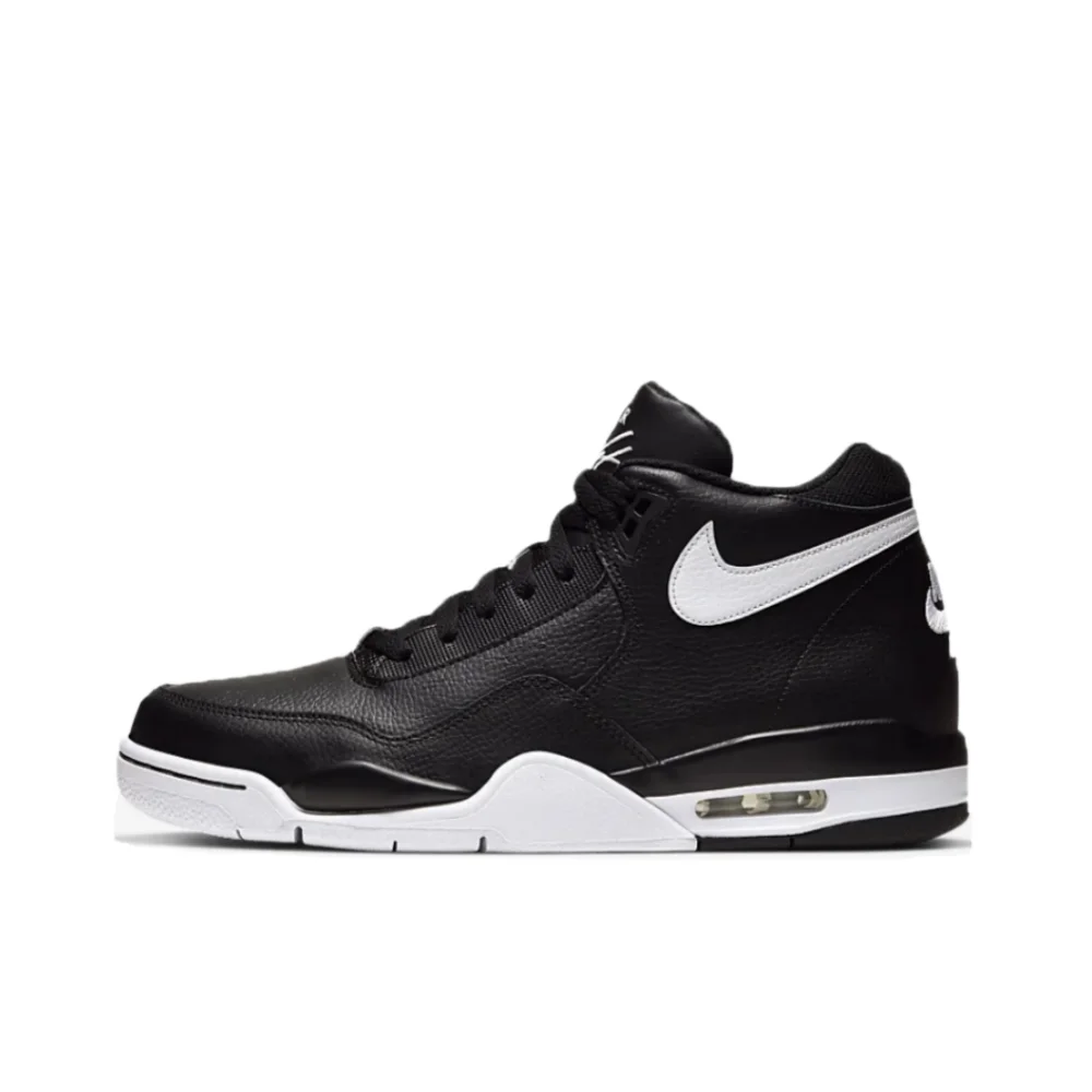 Nike Flight Legacy – bekväma och mångsidiga retro-basketskor i mellanhög modell för herrar, vit/blå, BQ4212-103