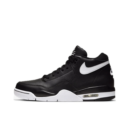 Nike Flight Legacy – bekväma och mångsidiga retro-basketskor i mellanhög modell för herrar, vit/blå, BQ4212-103
