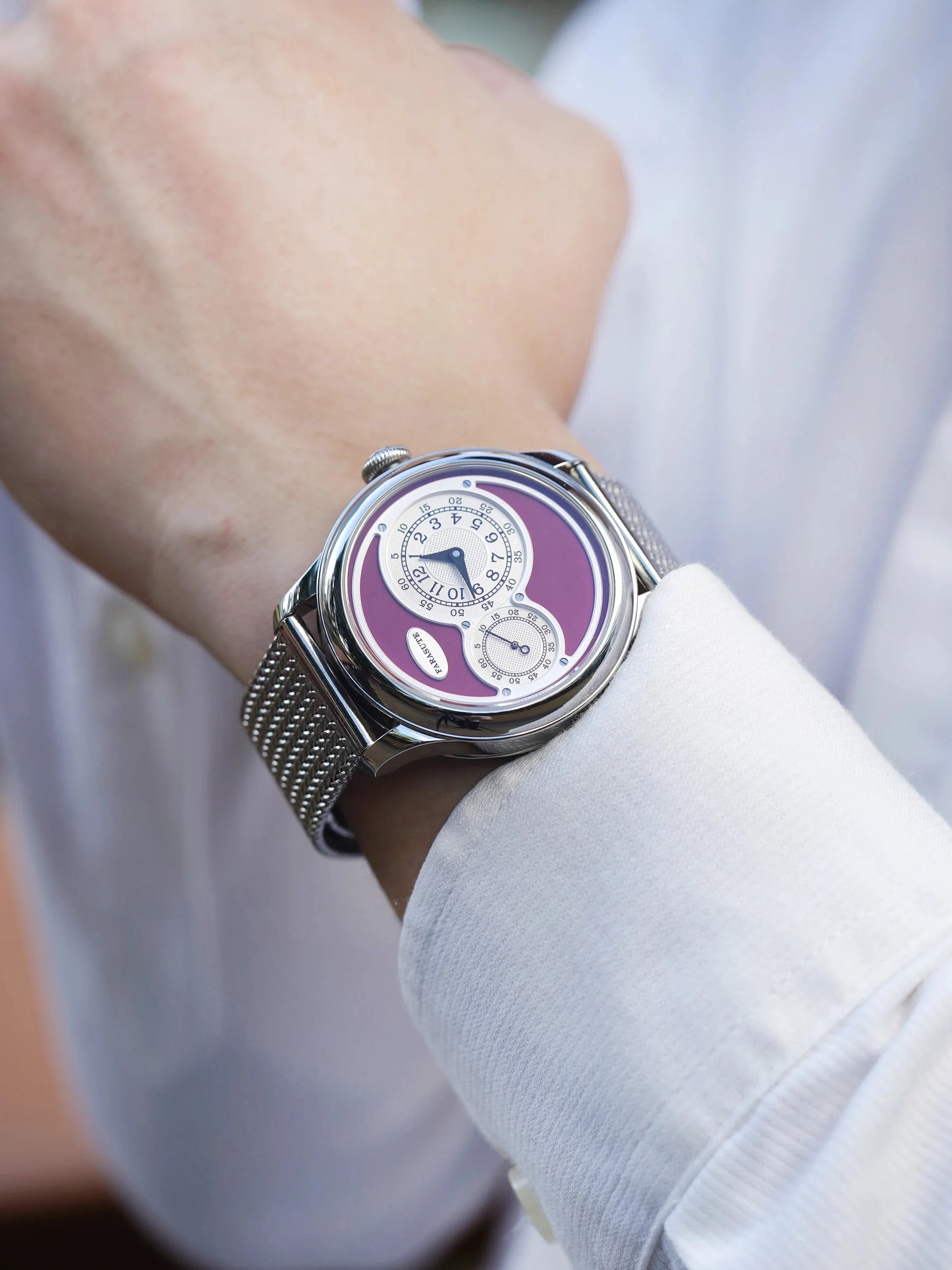 FARASUTE New Casual Fully Automatic Mechanical Men Watch Luxury Sapphire Stainless Steel Wristwatch 5Bar Waterproof Reloj Hombre
