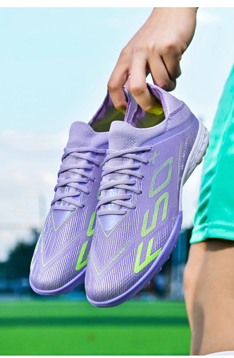 New Men Soccer Shoes Match Football Boots Sneakers Non-Slip Grass Cleats High-quality Futsal Indoor Hot-selling High-top Outdoor