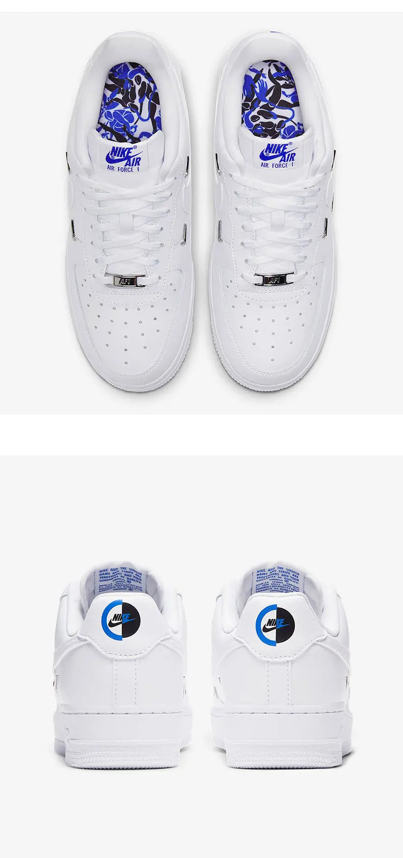 Nike AIR FORCE 1 originali, scarpe da streetwear basse da donna Air Force No.1 CT1990-100