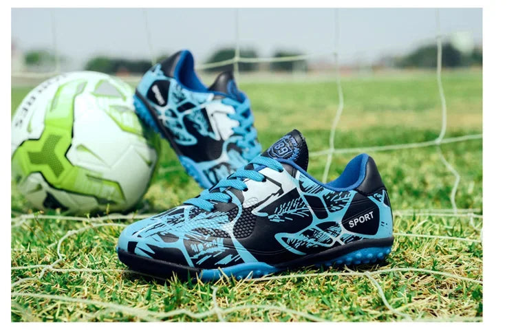 Vaikų futbolo bateliai „Sports Society Field“ berniukams, futsalo, greiti, salės sportiniai bateliai, originalūs bateliai su kaiščiais, futbolo bateliai