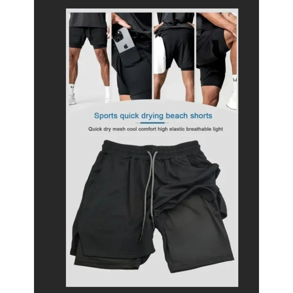 New Dragon Ball GOKU Majin Buu Anime Peripheral Printed Double-layer Shorts Summer Men's and Women's Fashion Sports Shorts