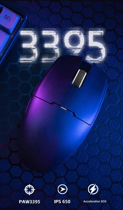 Aigo GM80 PLUS PRO bezdrátová myš Bluetooth PAW3311/PAW3395, lehká 1000HZ kabelová herní e-sportovní myš se třemi režimy, dárek