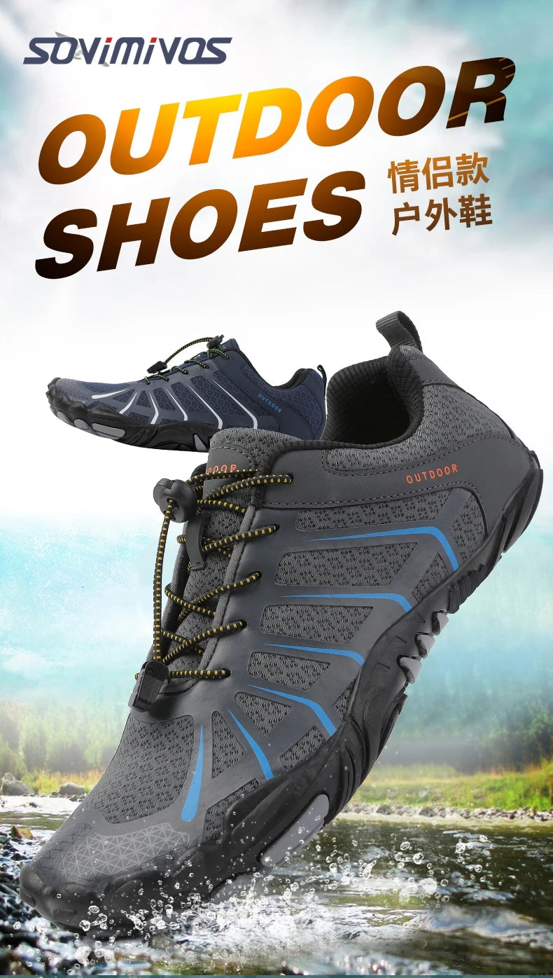 Men's Trail Running Shoes, Lightweight Athletic Zero Drop Barefoot Shoes Non Slip Outdoor Walking Minimalist Shoes for Women