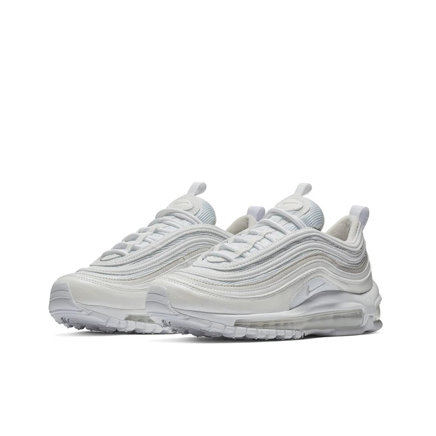 Tekaski copati Nike Air Max 97 – blaženje, zračni po celotni dolžini, protizdrsni, trpežni, beli-921826-101