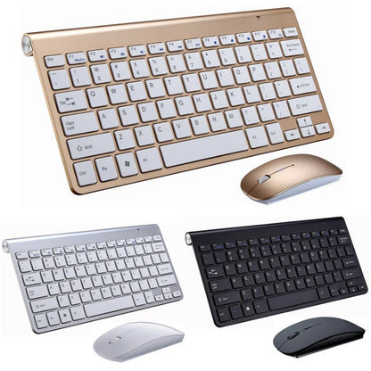 Combo tastiera e mouse wireless spagnolo ebraico coreano thailandese 2.4G, mini tastiera e mouse wireless portatili per Windows Mac Android