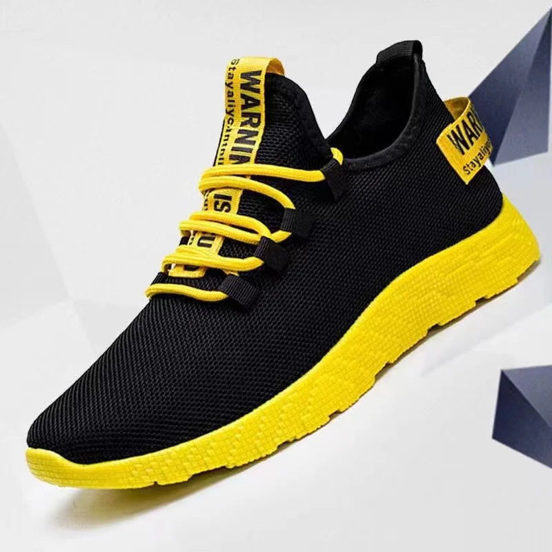 Male's sneakers casual lightweight mesh sports shoes summer men's outdoor soft sole Breathable comfort fashion tide running shoe