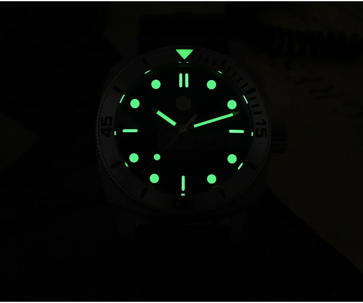 San Martin 42mm Retro Titanium Diver Watch NH35 Automatic Men Mechanical Watches Bronze Bezel Sapphire Luminous Waterproof 200m