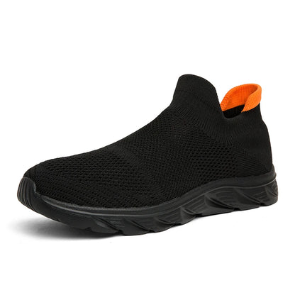 Breathable Men's Casual Shoes Lightweight Vulcanized Outdoor Platform Loafers Soft Mesh Flats Non-slip Sneakers