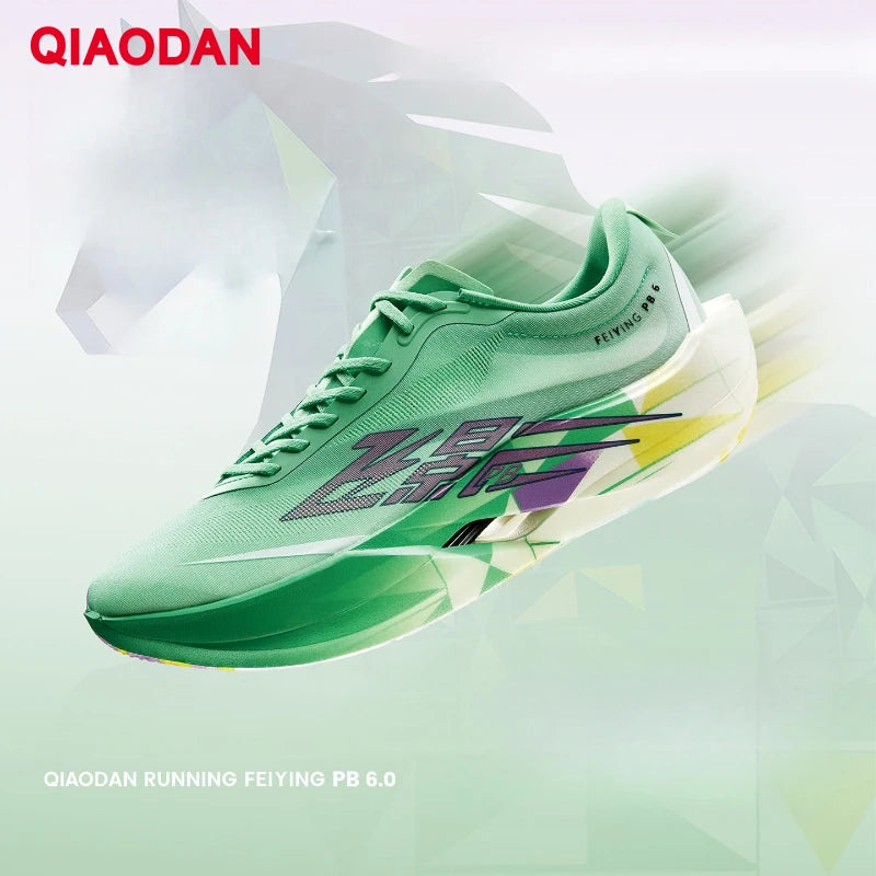 QIAODAN Feiying PB6.0 hardloopschoenen met koolstofplaat voor heren, professionele marathon-wedstrijdschoenen, lichtgewicht sportschoenen QDB023263299