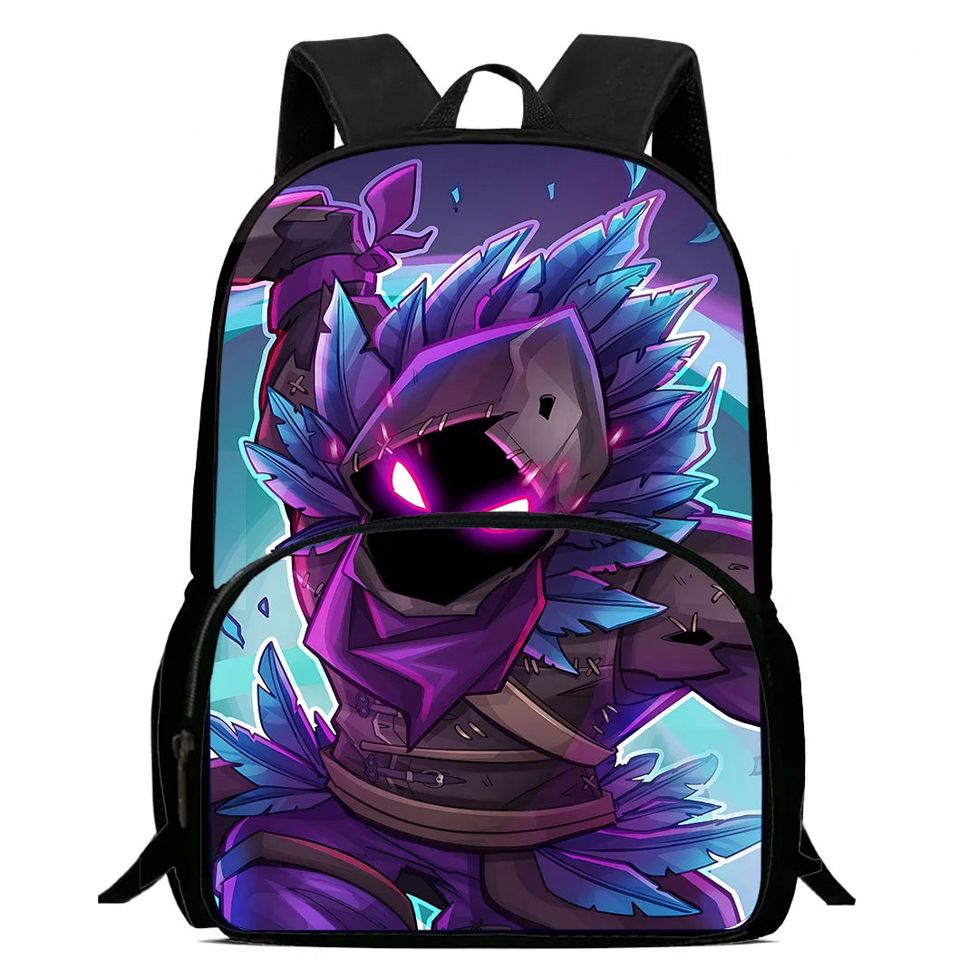 Hot Game Child Backpacks Lunch Bag Pencil Case Pupil Large Capacity School Bags Design-F-FortniteS For Boy Girl Best Gift