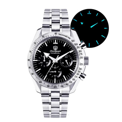 Watchdives New Wd1863 Quartz Men's Watch VK63 Chronograph Bubble Sapphire Waterproof 39Mm Steel Top Brand Luxury Business Watch