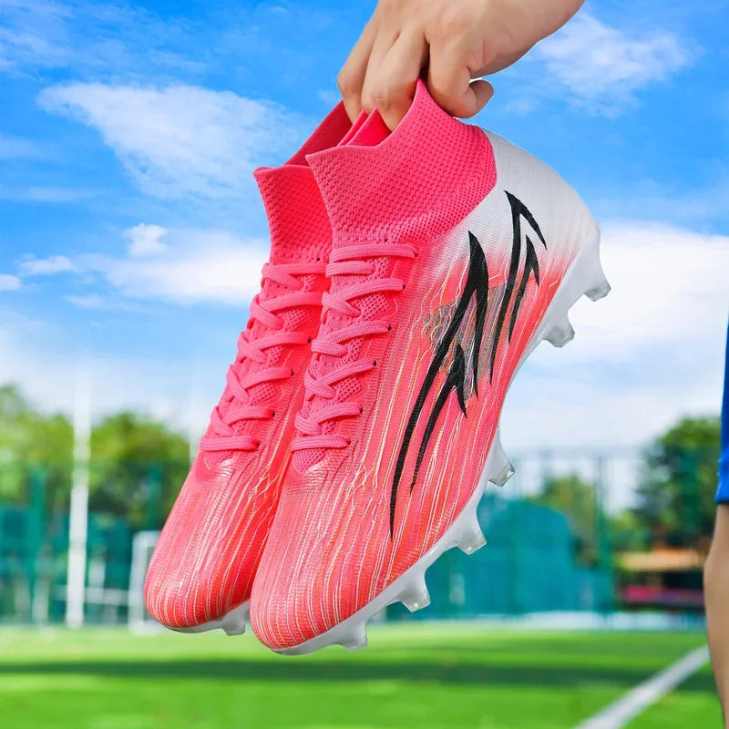 Nouvelles chaussures de football pour hommes, chaussures d'entraînement professionnelles, baskets de match, chaussures de football ultralégères, chaussures de sport pour l'extérieur, antidérapantes, unisexes