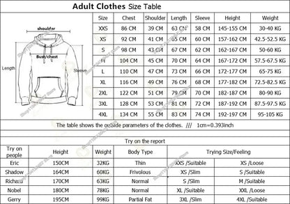 Children's Fortnite Anime Hoodie Men's Streetwear Hip-Hop Sportswear Casual Loose Fit Sweatshirt Outdoor Fashion