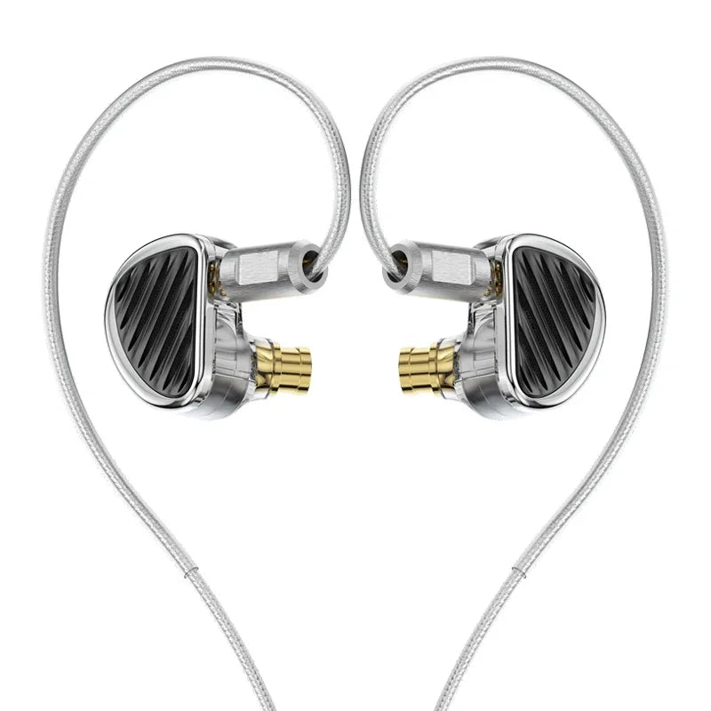 Écouteurs intra-auriculaires TRN Jaws HiFi 3DD 4BA 1Planar avec crochet d'oreille, câble détachable, 3,5 mm, sans micro, pour audiophiles