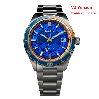PX1701 39mm Luxury Men's Watches Business Dress Watch For Men Automatic Mechanical Sapphire Glass Date Window 200m Waterproof