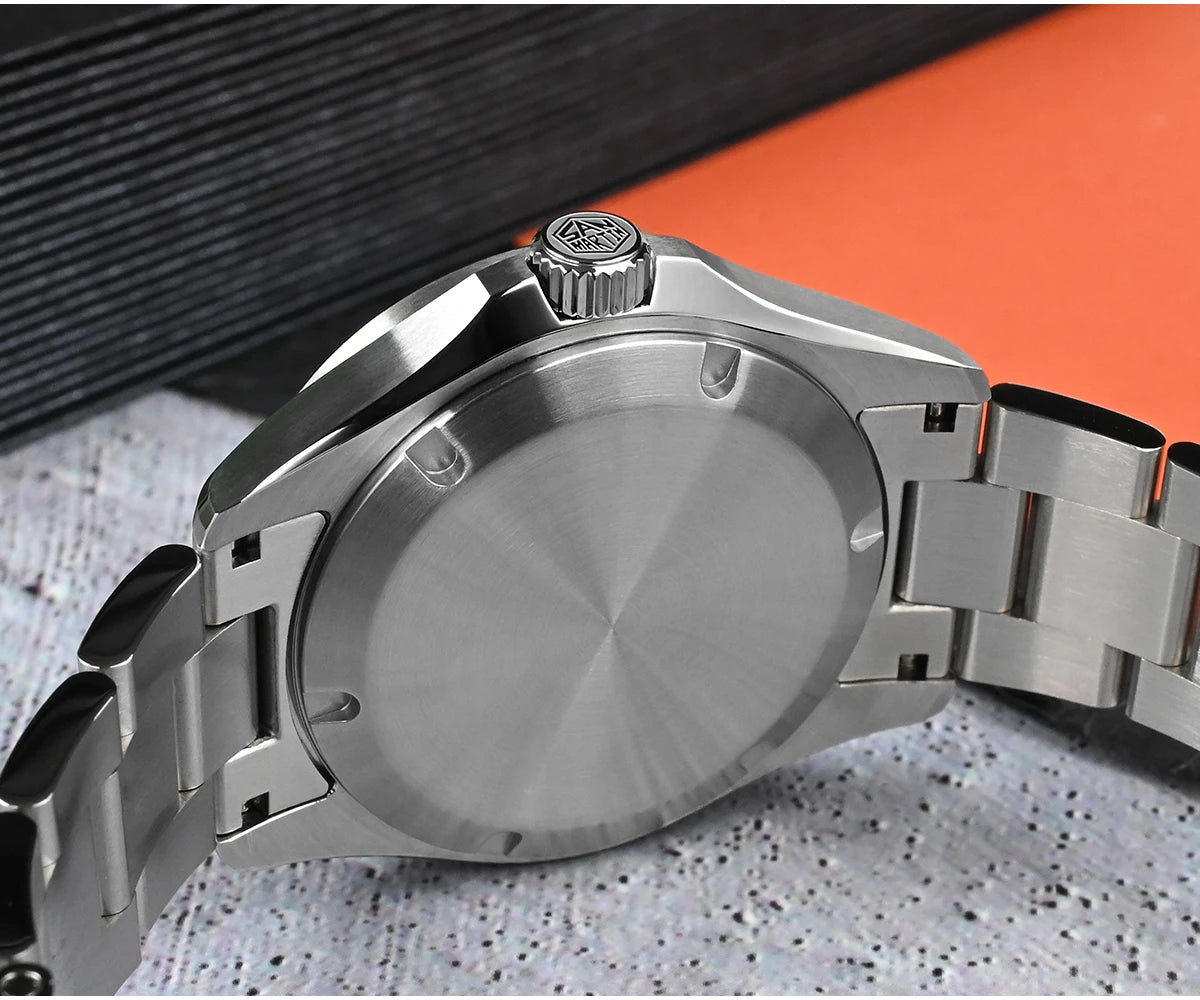 San Martin 39mm Aventurine Gemstone Dial Luxury Men's Watch NH34 GMT Automatic Mechanical Sapphire Waterproof Luminous SN0129
