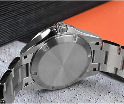 San Martin 39mm Aventurine Gemstone Dial Luxury Men's Watch NH34 GMT Automatic Mechanical Sapphire Waterproof Luminous SN0129